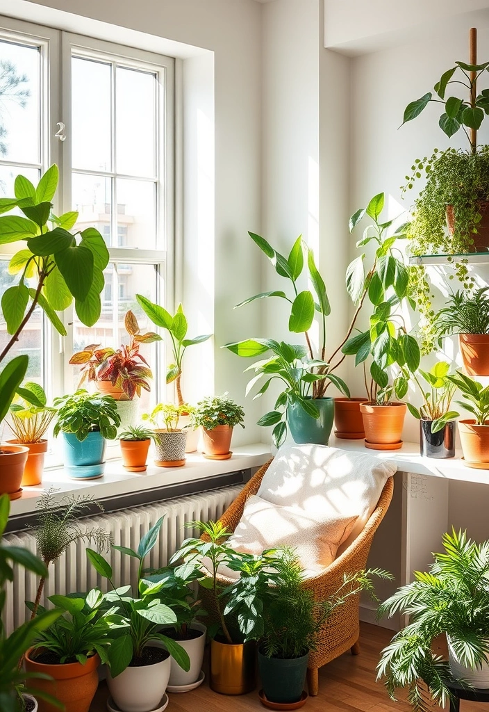 22 Cute Room Ideas Aesthetic That’ll Transform Your Space into a Dreamy Retreat! 8 22 Cute Room Ideas Aesthetic That’ll Transform Your Space into a Dreamy Retreat! - 7. Indoor Plant Paradise