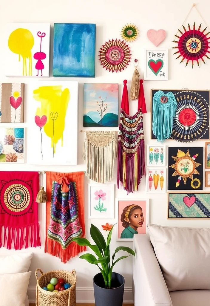 22 Cute Room Ideas Aesthetic That’ll Transform Your Space into a Dreamy Retreat! 23 22 Cute Room Ideas Aesthetic That’ll Transform Your Space into a Dreamy Retreat! - 22. Creative DIY Wall Decor