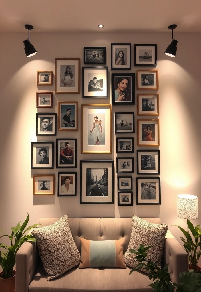 22 Baddie Aesthetic Rooms with LED Lights That Will Transform Your Space! 6 22 Baddie Aesthetic Rooms with LED Lights That Will Transform Your Space! - 5. Artistic Wall Displays