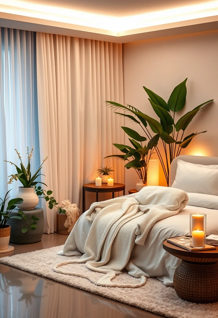 22 Baddie Aesthetic Rooms with LED Lights That Will Transform Your Space! 12 22 Baddie Aesthetic Rooms with LED Lights That Will Transform Your Space! - 11. Luxe Spa Retreat
