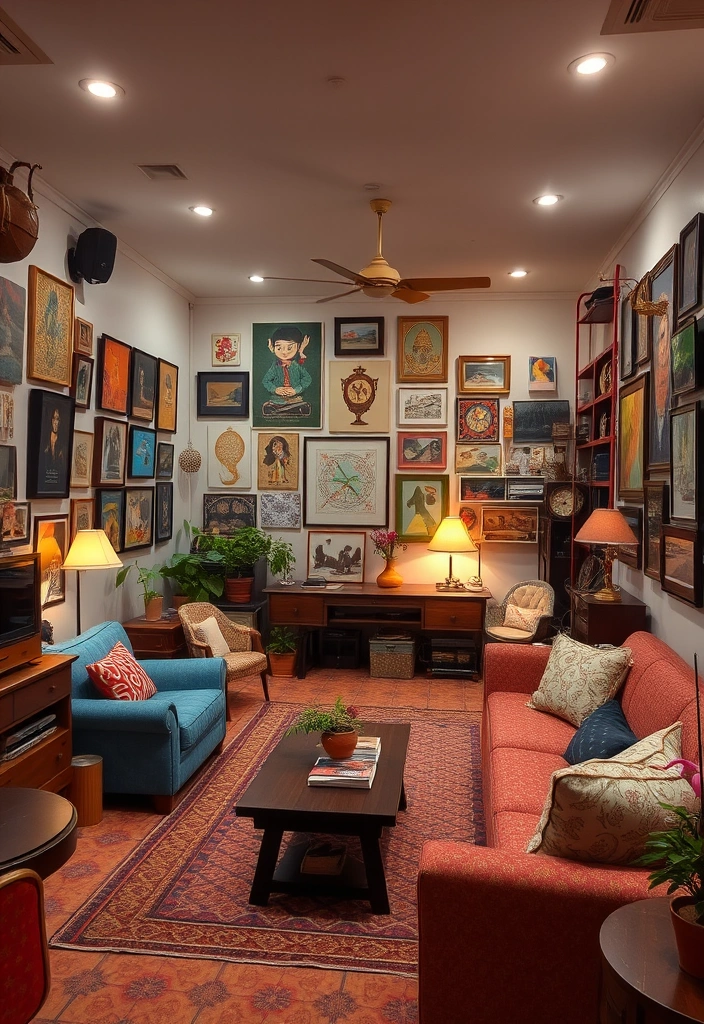 22 Baddie Aesthetic Rooms with LED Lights That Will Transform Your Space! 15 22 Baddie Aesthetic Rooms with LED Lights That Will Transform Your Space! - 14. Eclectic Mix