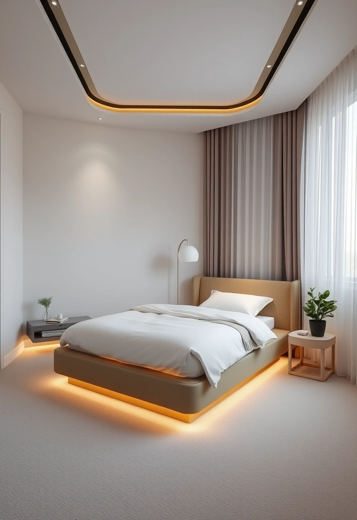 22 Baddie Aesthetic Rooms with LED Lights That Will Transform Your Space! 7 22 Baddie Aesthetic Rooms with LED Lights That Will Transform Your Space! - 6. Minimalist Vibes