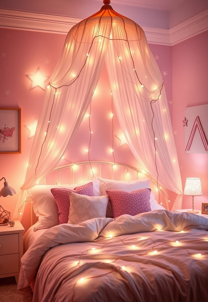 22 Baddie Aesthetic Rooms with LED Lights That Will Transform Your Space! 11 22 Baddie Aesthetic Rooms with LED Lights That Will Transform Your Space! - 10. Whimsical Fantasy